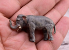 Original Small  Antique Austrian Vienna Cold Painted Bronze Of Elephant