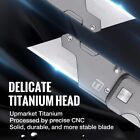Workpro Titanium Folding Utility Knife Cnc Unibody Box Cutter Quick Change Blade