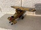 Vintage Louis Marx Tin Wind Up Looping Roll Over Airplane 