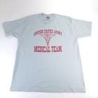 Vintage Us Army Medical Team Shirt Men Xl Gray Crisp Logo Single Stitch Best Tee