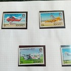 Alderney Qeii Stamps 1985 Aircraft - Alderney Airport Set Of 5 Mint And Used