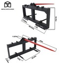 Skid Steer 49  Hay Bale Spear Attachment Heavy Duty Tractor Bale Handling Hitch