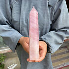 1 5lb  Natural Pink Rose Quartz Obelisk Crystal Wand Point Healing Care