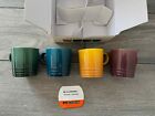Le Creuset The Botanique Collection Set Of 4 Espresso Mugs  Nib  100 Ml