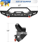 Front Bumper For 2018-2026 Jeep Wrangler Jl jlu Gladiator Winch Plate Mount   4