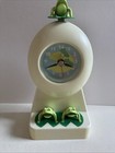 Vintage Novelty Frog Clock   Plastic  Mouths Open   Close 1980s Tested   Working