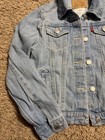 Nwt Girls Medium 10-12 Yrs Levi s Trucker Jean Jacket Light Wash Denim 5 Button