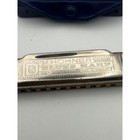 Vintage M  Hohner Blues Harp Harmonica Key Of G Made In Germany With Case
