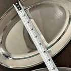 Set Of 3 Oval Stainless Steel Platters