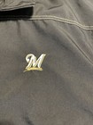 Milwaukee Brewers Quarter Zip Pullover Jacket Xl Cutter And Buck  