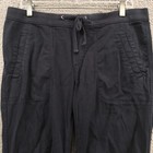 James Perse Jogger Pants Youth 3  actual 35x29  Black Cotton Blend Drawstring