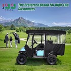 Golf Cart Enclosure For 4 Passenger Club Car Precedent Extended Roof 94 5  600d 