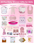25-pcs Luxury Baby Gift Basket Set  0-12m Baby Shower Basket