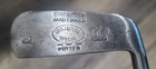 Antique Vtg George Bouse Marine   Field Brooklyn Hickory Wood Shaft Golf Putter