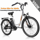 E-bike 26  Electric Bike For Adults 500w Motor City Bicycle Commuter Ebike W lcd