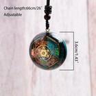 Da Piao Liang Sacred Geometry Orgone Pendant Necklace With Metatron s Cube   Man
