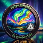     5 Year Sobriety Coin     Aa Alcoholics Anonymous Recovery Medallion Chip Token