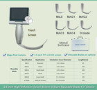 3 5   touch Screen Video Laryngoscope Reusable Metal Blades 6 Blade Sizes Optional