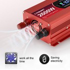 1000w 2600w Car Power Inverter Dc 12v To Ac 110v Converter Lcd Display 2usb 2ac