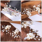 Rhinestone Pearl Shoe Buckle Miss Wedding Clips Decorative Jewelry