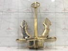 Vintage Antique Brass Nautical Wall Decor Boat Anchor - Maritime Home Accent