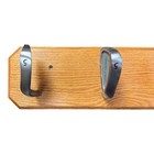 Golf Club Iron Head 4-hook Wood Wall Coat Hat Rack 24  Golfer Decor Man Cave