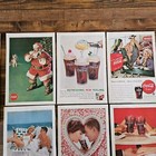 Vintage Coca Cola Ads 1950s 1960s Rare Coke Advertising 6 Pc Set Lot    usa 