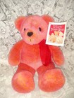Vintage 2002 Avon Orange Musical Talking Plush Teddy Bear   100th Anniversary