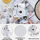 For Fujifilm Instax Mini 12 Case White Pu Leather Camera Cover free Photo Album