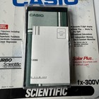 Vintage Casio Fx-300v Scientific Calculator Solar Plus Japan Nos Sealed 