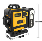 Tegatok 16 Lines 4d Laser Level 360   Self Leveling Rotary Cross Line Measure