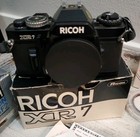 Junk Drawer Estate Vtg Camera Lot Ricoh Xr7 Ricoh 50mm Lens Access 28mm Macro   