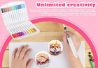Magic Foam Texture Painting Kit 3d Drawing Canvas Sponge 10pcs Puffy Paint Paper