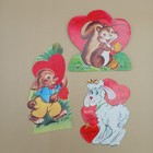 Vintage Lot Of 20 School Valentine Cards 