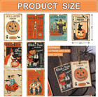 120pcs Halloween Paper Gift Tags Vintage Evil Pumpkin Skeleton Witch Hanging Lab
