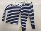 Matching Family Pajama Collection Blue White Striped Long Sleeve Set Kids 2t Nwt
