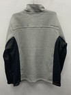 Spyder Men s Gray Black Waffle Knit Full Zip Sweater Fleece Hybrid Jacket Sz Xl