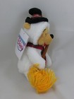 Disney Store Snowman Pooh 8  Disney Bean Bag Plush Toy