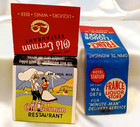2 Vtg Feature Matchbooks France Liquor Store   O German -full Unstruct-lot Of 2