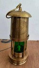 Antique Maritime Lantern Brass Oil Lamp Nautical Ship Light Boat Decor Vintage