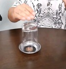 Magic Trick Coin Thru Glass - Gimmick Coaster Penetration Trick