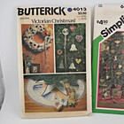 Vintage Sewing Patterns Victorian Christmas Butterick Simplicity Stockings Uncut