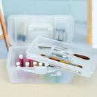 6918ah Twin Top 17 Inch Supply Box  Portable Art   Craft Supply Organizer With H