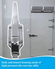 0058 Radial Latch  Walk In Cooler Door Handle With Light Spring 1 8 to1 4 offset