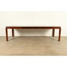 Henredon Hollywood Regency Mahogany Extension Dining Table  Newly Refinished