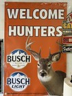      Busch  Busch Light  Beer  Welcome Hunters   Garage  Man Cave Banner 2 x3 