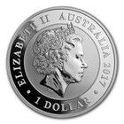 2017 Australian Swan 1 Oz  9999 Fine Silver Coin  1st Year Of Issue