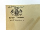 1949 Letter Cover From Beacon Chambers Boston Massachusetts Empty Envelope