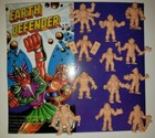 Vintage Muscles Men Earth Defenders Vending Gum Machine Charms Lot 12 Fleshc Nos