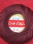 Star Gilt Edge Darning Cotton Color 16 Maroon Thread 75 Yards Nos